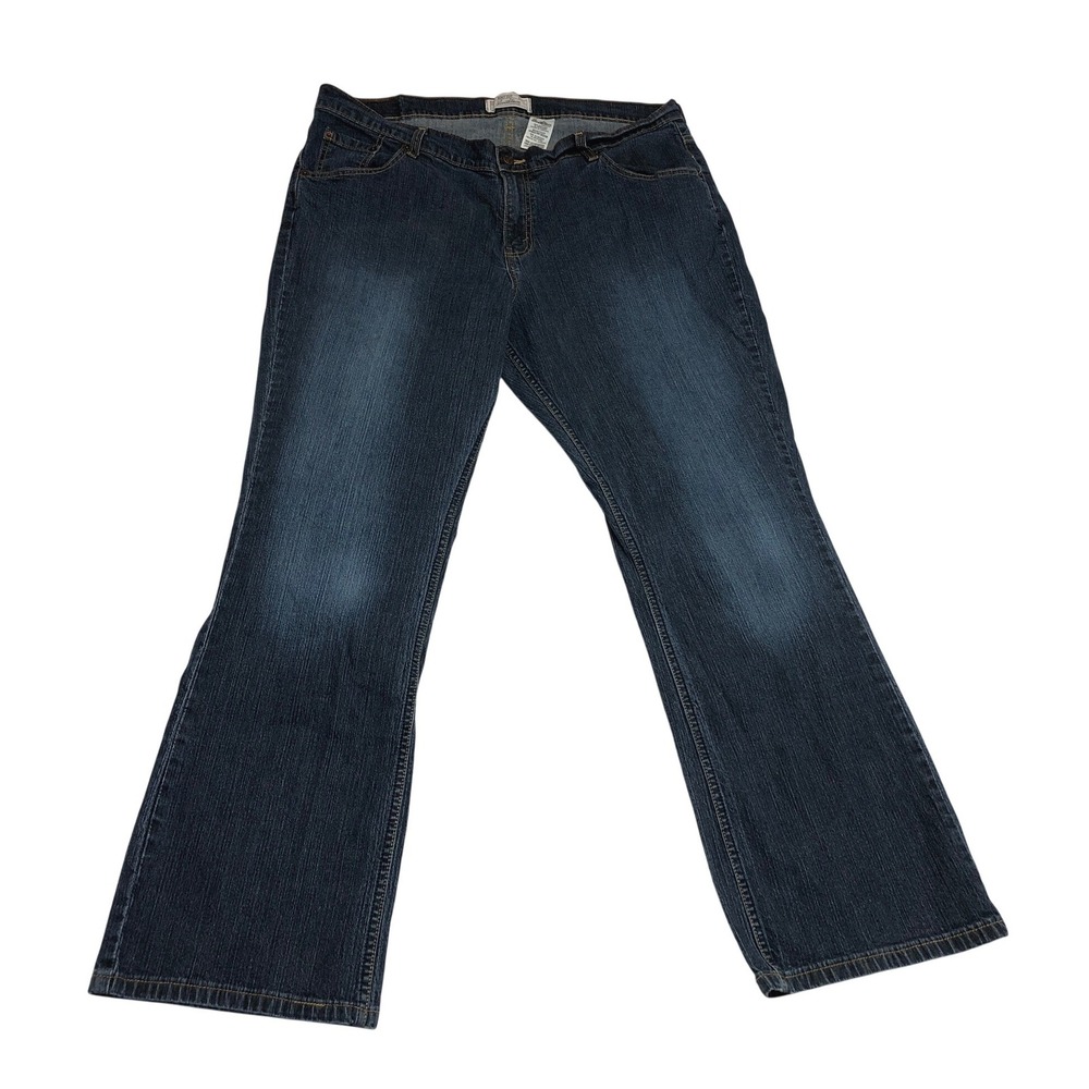 Levi Strauss Signature Women 20W Medium Bootcut Jeans Blue Stretch Inseam 31"